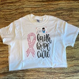 NWOT Craftee_Creations Custom Breast Cancer Shirt